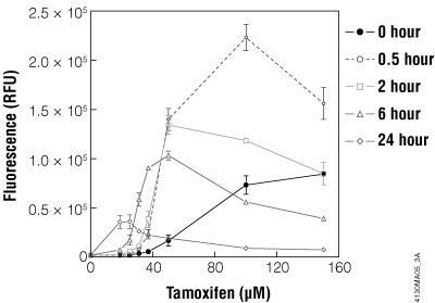 Characterization of the effects of tamoxifen on HepG2 cells using the Apo-ONE® Homogeneous Caspase-3/7 Assay to measure caspase-3/7 activity as a marker of apoptosis.
